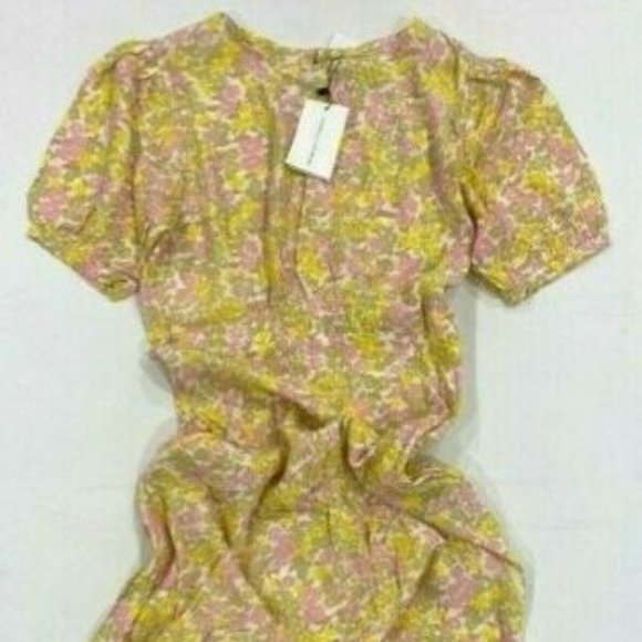 Faithfull The Brand FF1503 Beline Midi Dress Ida - Picture 2 of 3